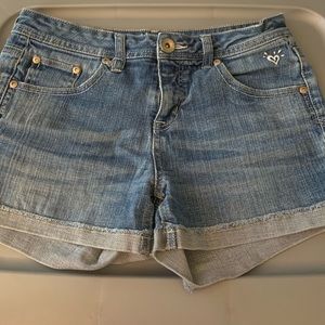 Justice denim shorts
